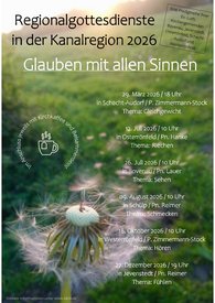 Plakat zu den Regionalgottesdiensten 2026