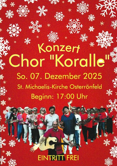 Konzertplakat Chor "Koralle"