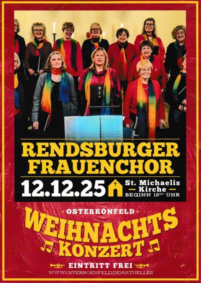 Konzertplakat "Rendsburger Frauenchor"